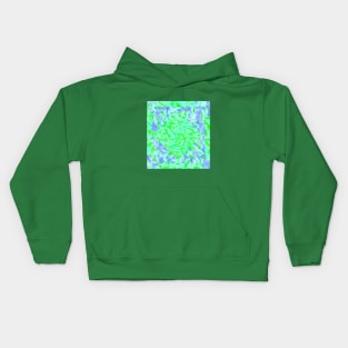 Blue and green abstract Kids Hoodie